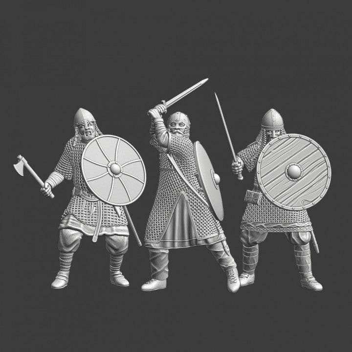 Viking warband - Viking warriors in combat.
