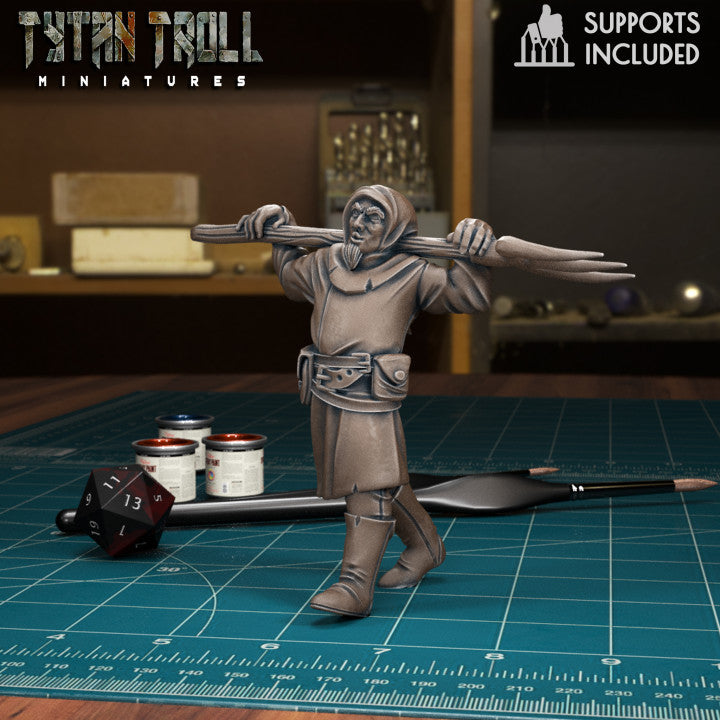 Mob Villager 08 by Tytan Troll Miniatures