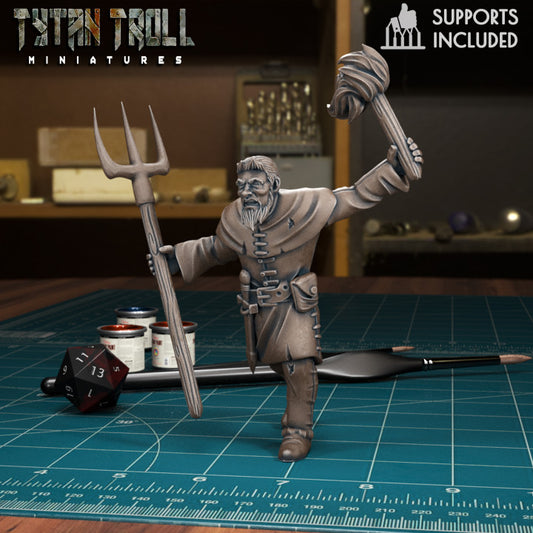 Mob Villager 12 by Tytan Troll Miniatures