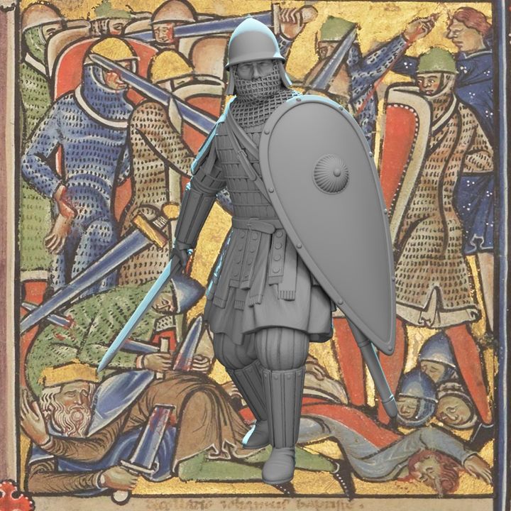Byzantine Infantryman – Heavy Armoured Warrior with Klivanion, Lamellar Armour & Kite Shield
