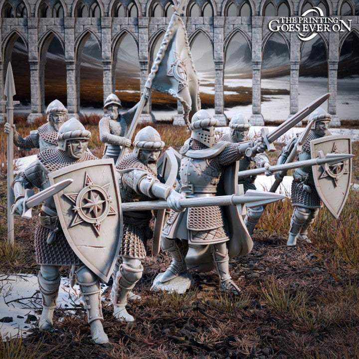 Warriors of the Northern Kingdom with Command Squad by the Printing Goes Ever On