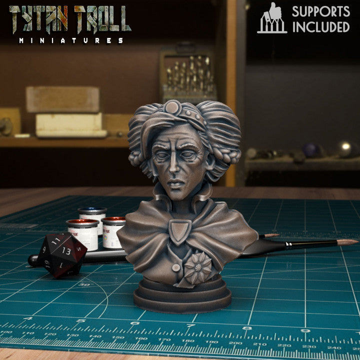 Lady Watcher Bust by Tytan Troll Miniatures