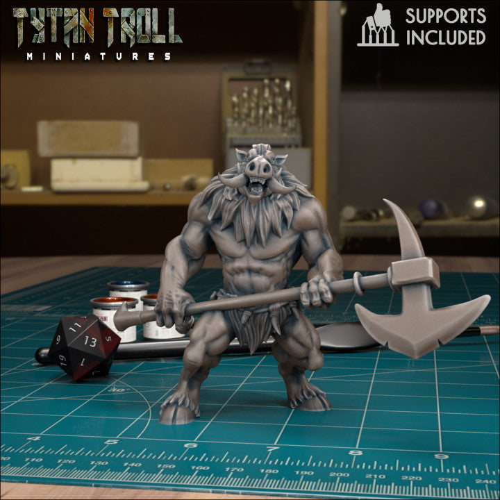 Wereboar 01 by Tytan Troll Miniatures