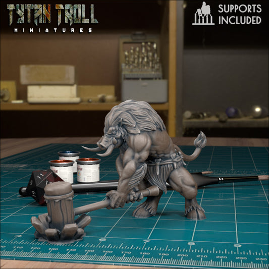 Wereboar 04 by Tytan Troll Miniatures