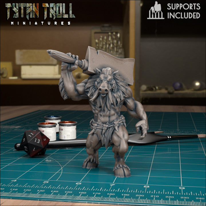 Wereboar 06 by Tytan Troll Miniatures