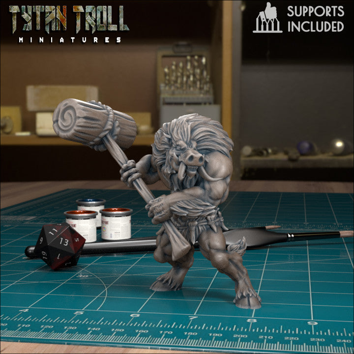 Wereboar 07 by Tytan Troll Miniatures