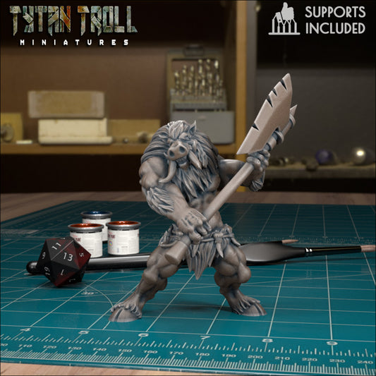 Wereboar 08 by Tytan Troll Miniatures