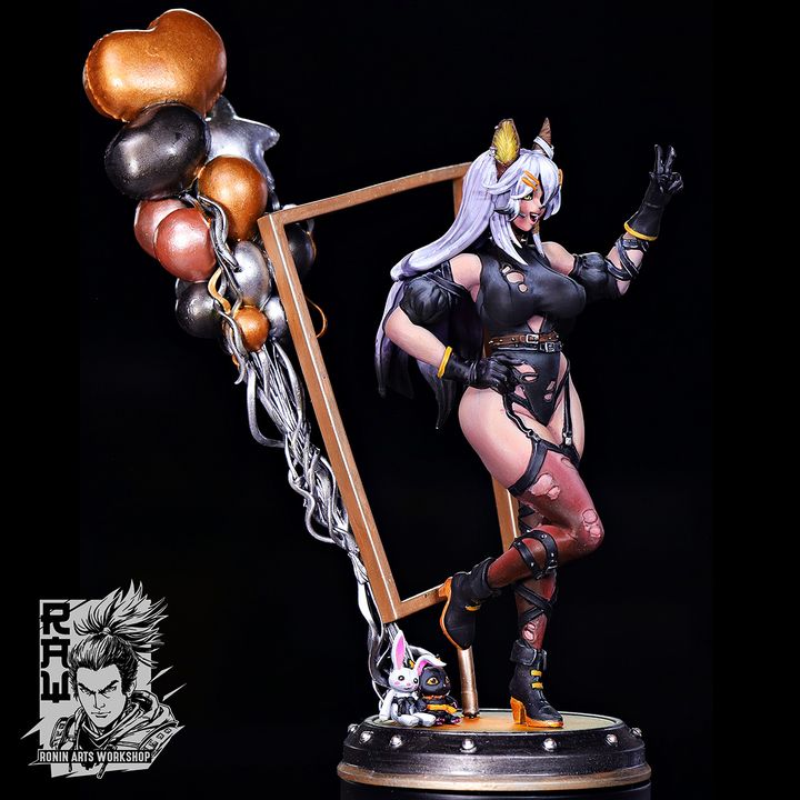 Winnie - Catgirl PinUp - NSFW by Ronin Arts Workshop