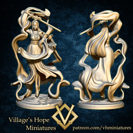 Wuxia / Xianxia Female Cultivators Martial Artist by Village's Hope Miniatures