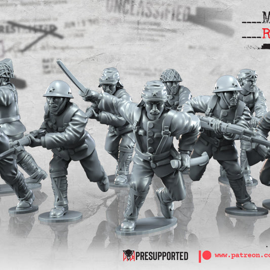 WW2 Japanese Banzai Charge by BattleCat Miniatures