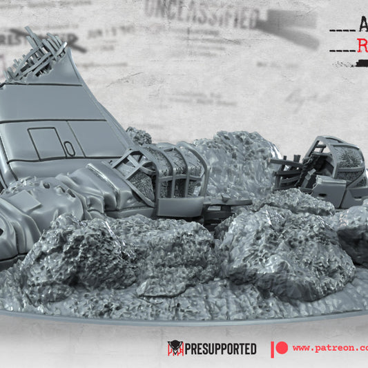 WW2 Downed German Junkers JU 87 by BattleCat Miniatures