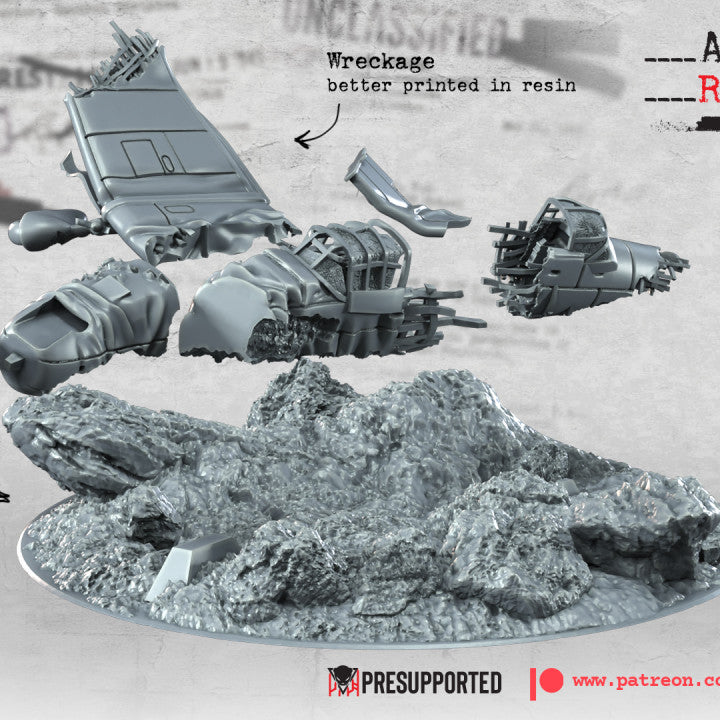 WW2 Downed German Junkers JU 87 by BattleCat Miniatures