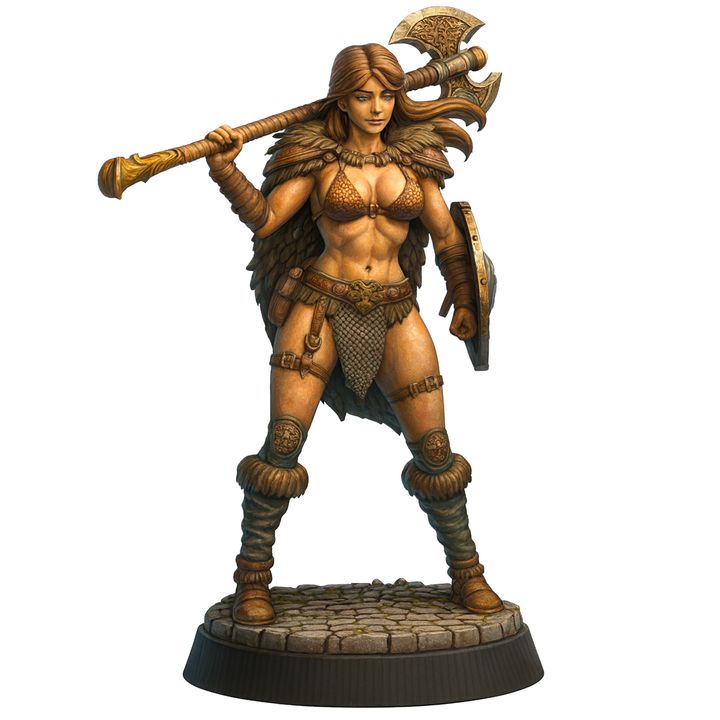 Screemel 32mm - Barbarian Warrior by Haito