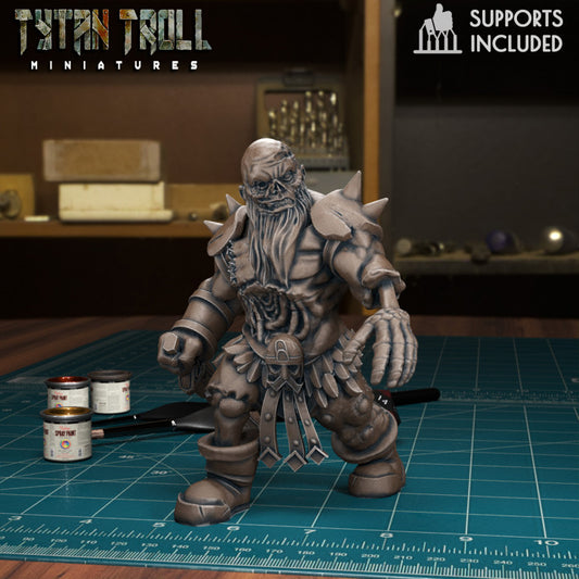 Zombie Dwarf 01 by Tytan Troll Miniatures