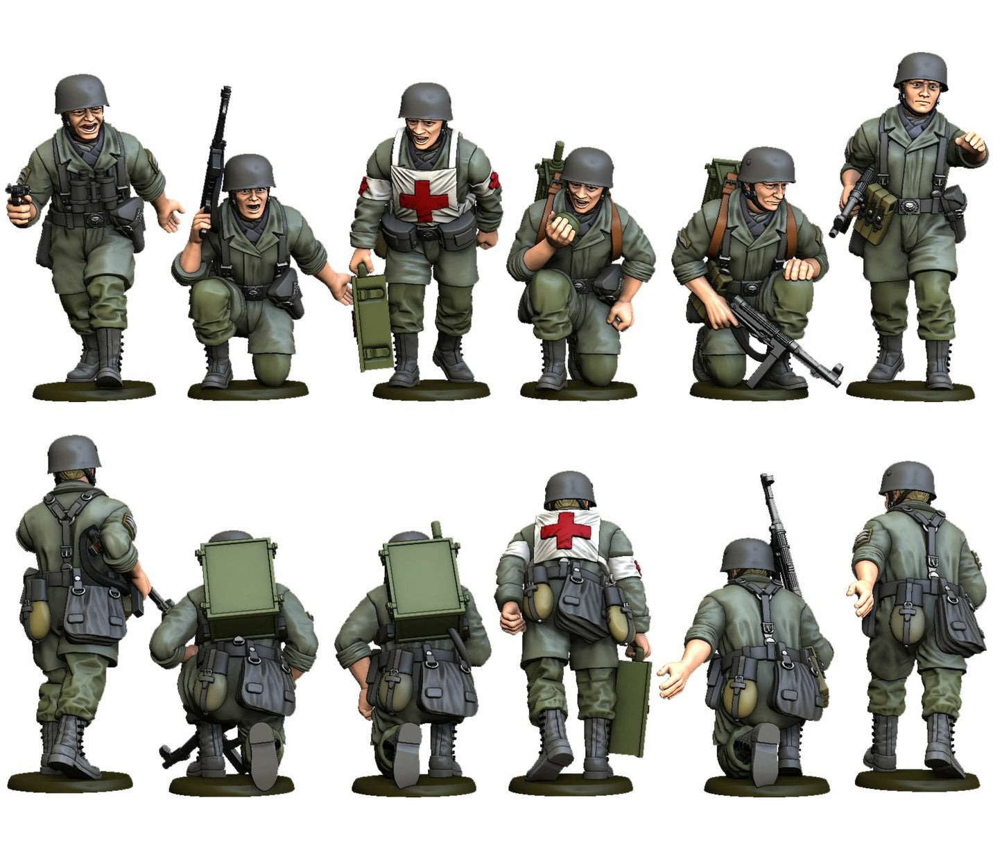 Early war Fallschirmjager 6 figures squad  2   by Rafal Polkowski