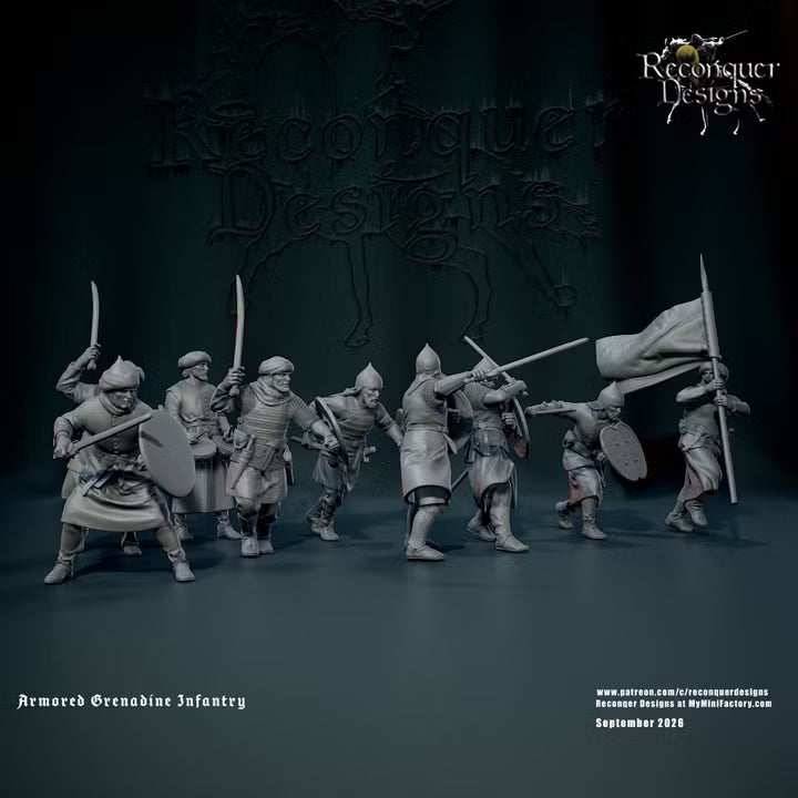 14th century Armored Grendadine Infantry by Reconquer Designs