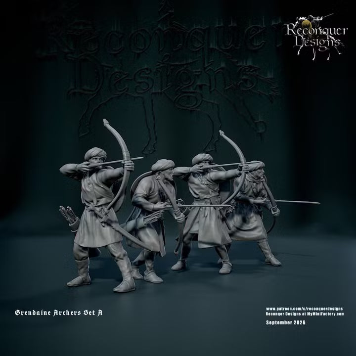 14th century Grenadine Archers set A by Reconquer Designs