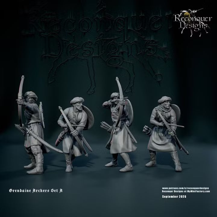 14th century Grenadine Archers set A by Reconquer Designs