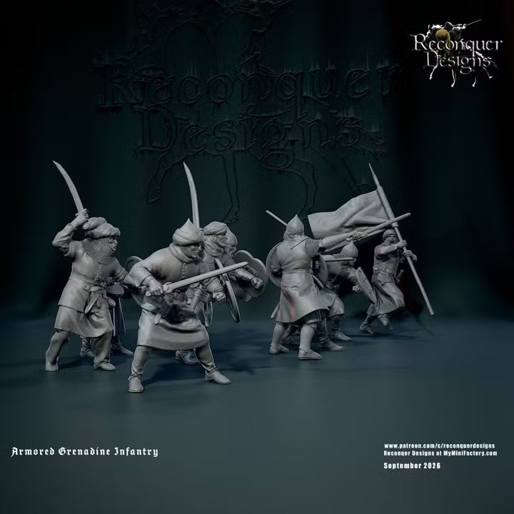 14th century Armored Grendadine Infantry by Reconquer Designs