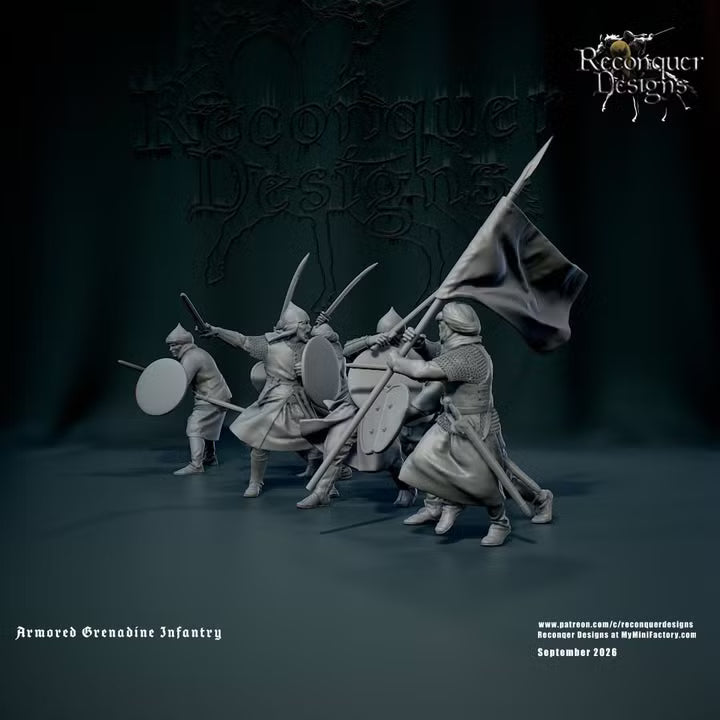14th century Armored Grendadine Infantry by Reconquer Designs