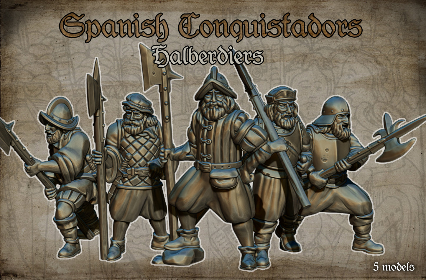 Spanish Alabarderos by Red Copper Miniatures