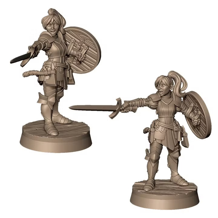 Angela the knight by Menagerie Miniature