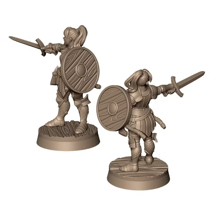 Angela the knight by Menagerie Miniature
