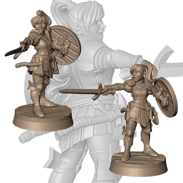 Angela the knight by Menagerie Miniature