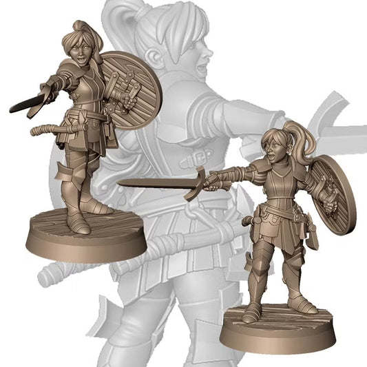 Angela the knight by Menagerie Miniature