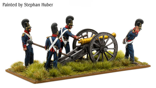 Bavarian 6-Pounder Foot Artillery Firing (1806 - 1813) by Piano Wargames