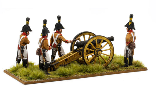 Austrian 6-Pounder Foot Artillery firing (1800 - 1815) by Piano Wargames