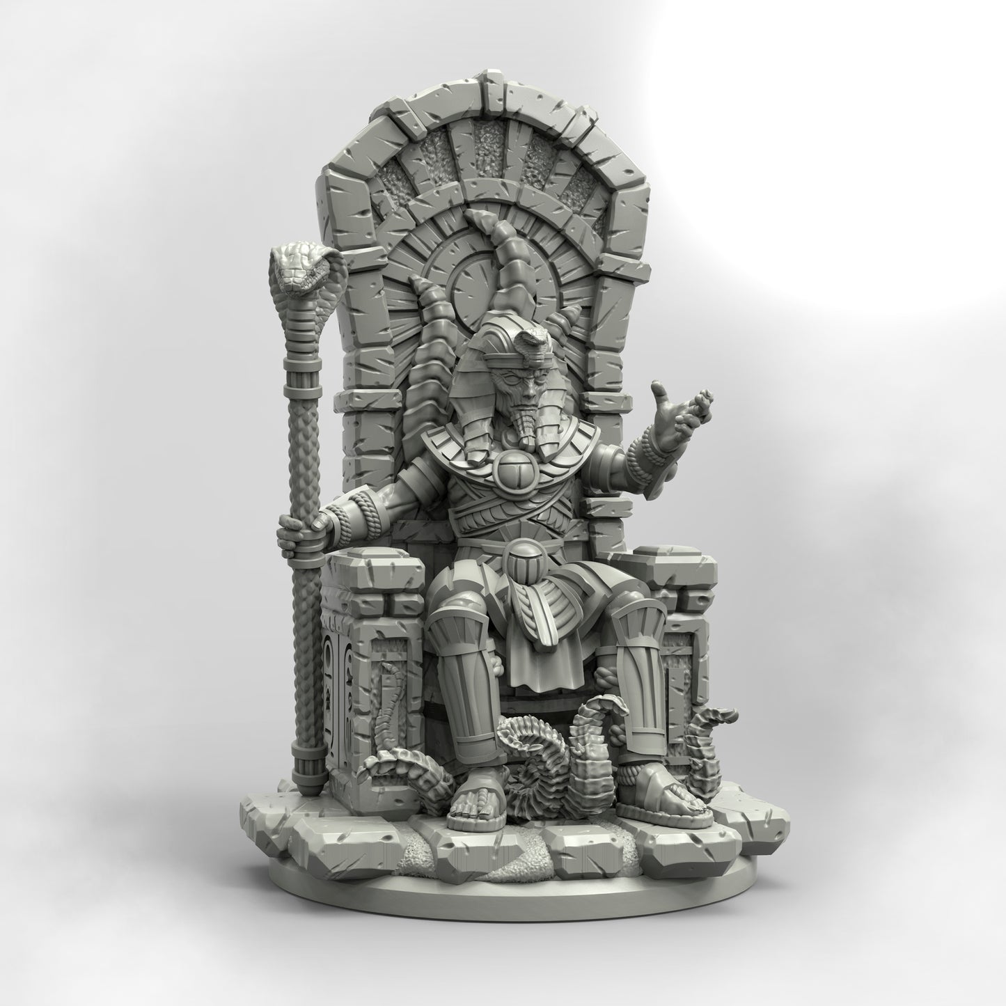 Black Pharaoh Enthroned by Adaevy Creations