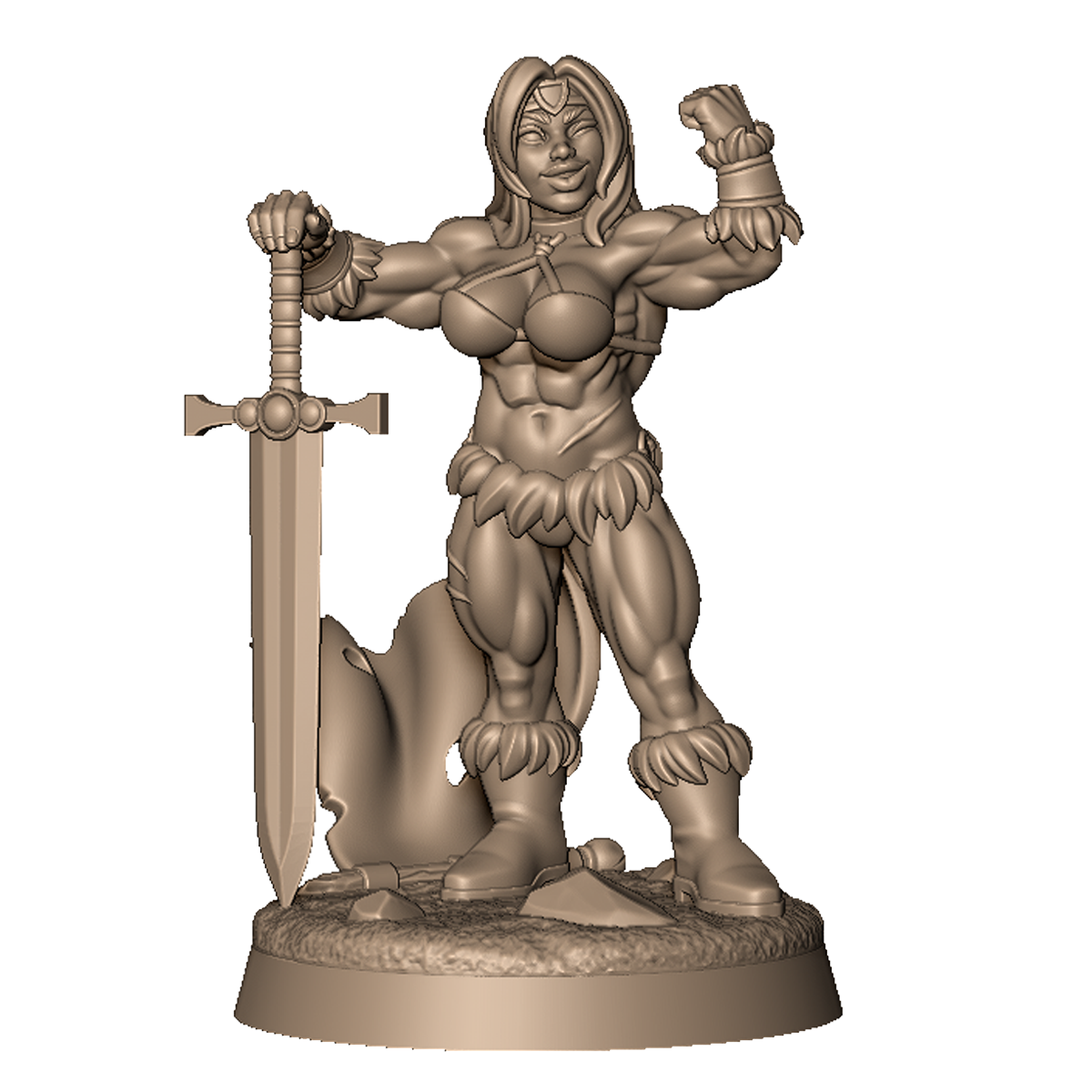 Barbarian Lady by Menagerie Miniature