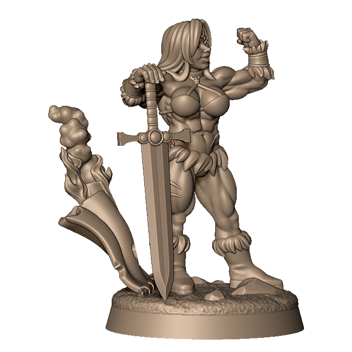 Barbarian Lady by Menagerie Miniature