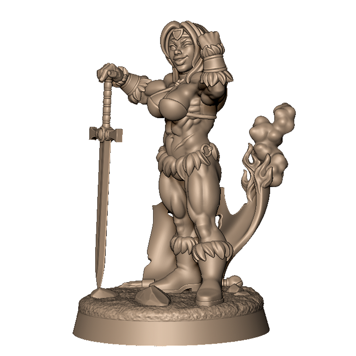 Barbarian Lady by Menagerie Miniature