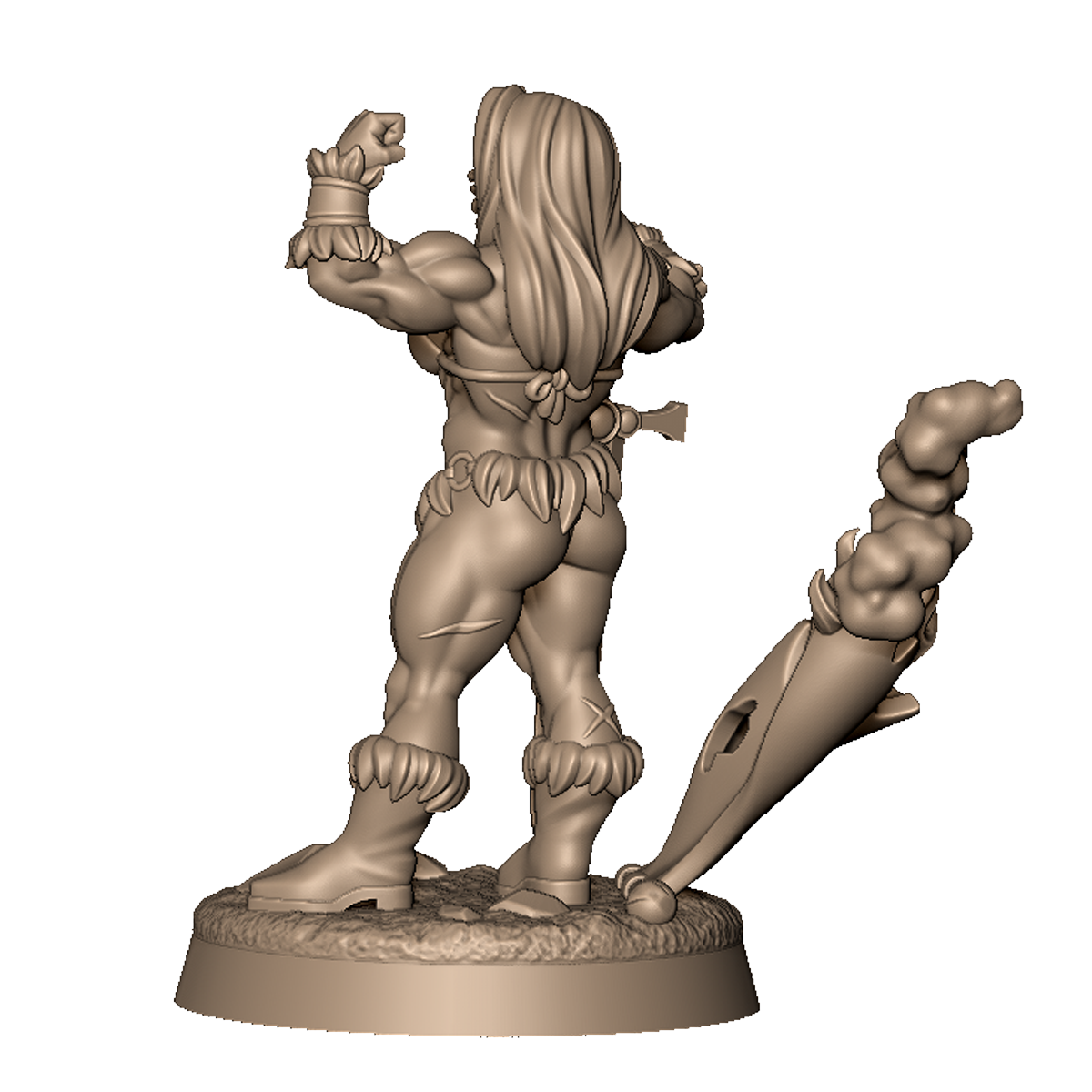 Barbarian Lady by Menagerie Miniature