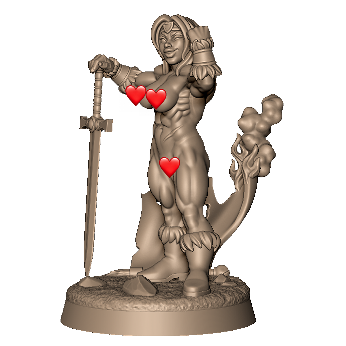 Barbarian Lady by Menagerie Miniature