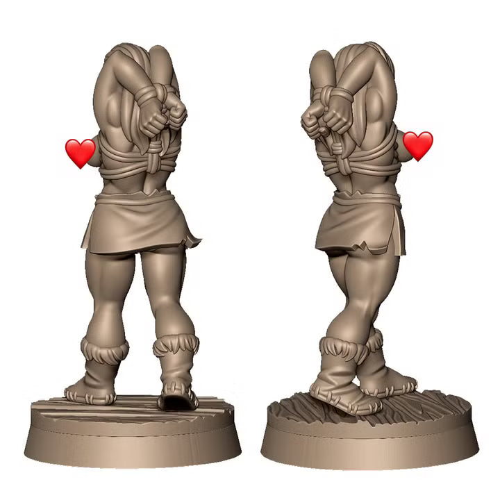 Barkadakka the orc maiden by Menagerie Miniature