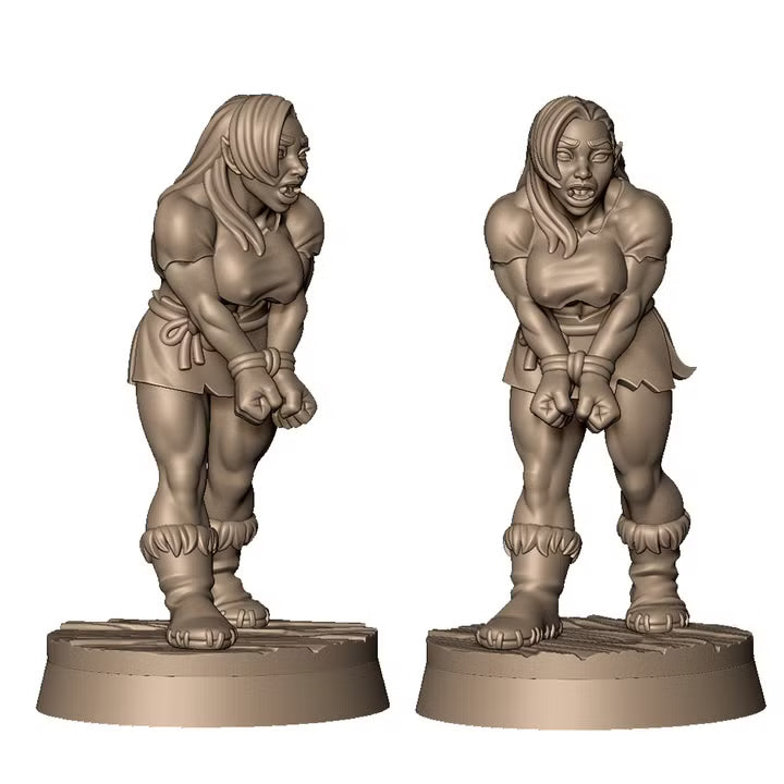 Barkadakka the orc maiden by Menagerie Miniature