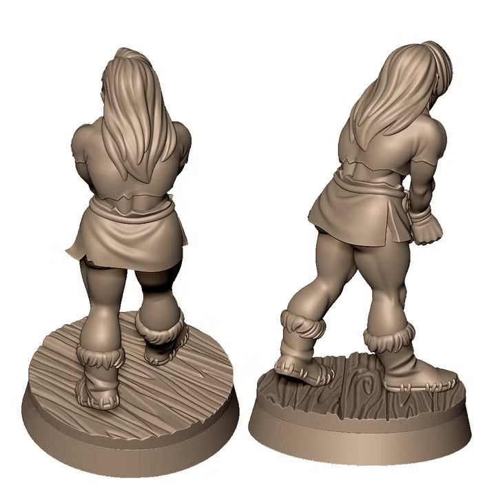 Barkadakka the orc maiden by Menagerie Miniature