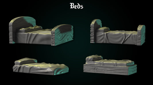 Bed Set by DDF Miniatures and Models
