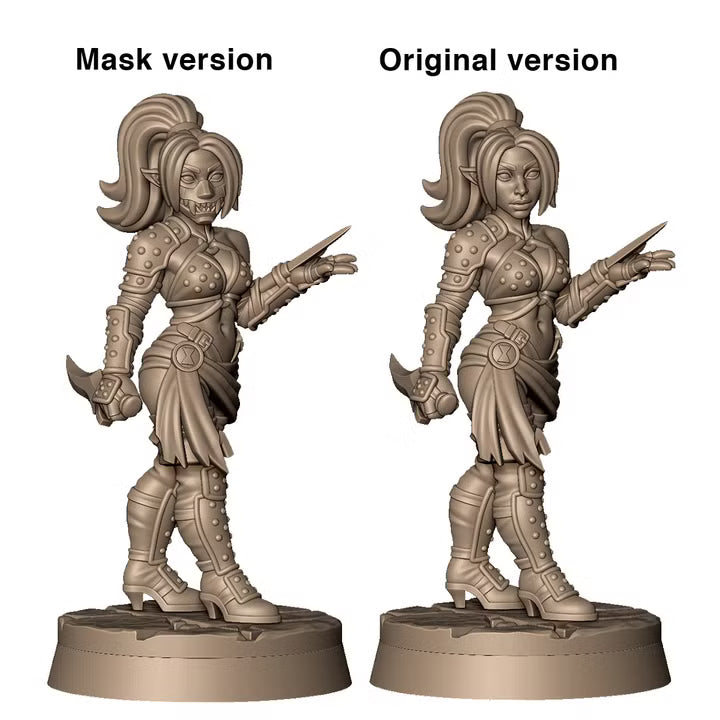 Camaeneth the drow assassin by Menagerie Miniature