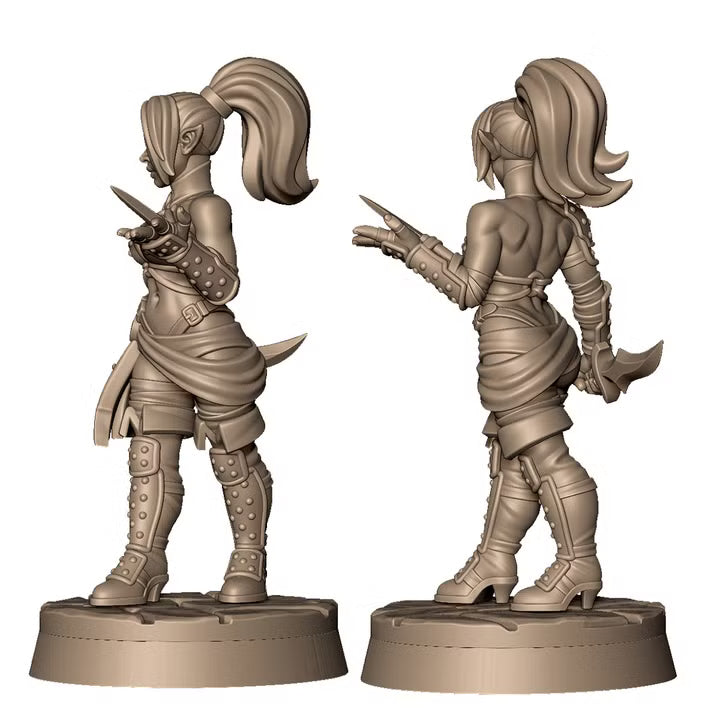Camaeneth the drow assassin by Menagerie Miniature