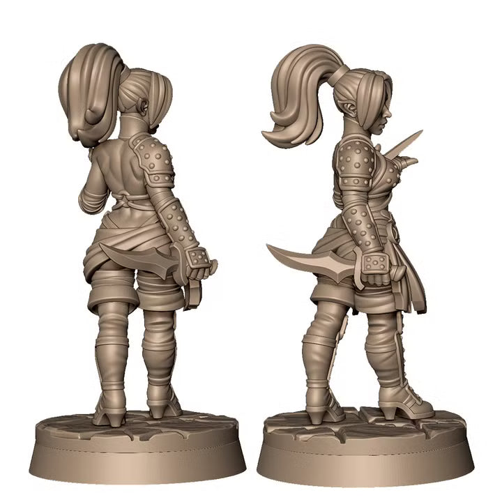 Camaeneth the drow assassin by Menagerie Miniature