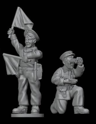 Soviet Naval Observers by Flank March Miniatures