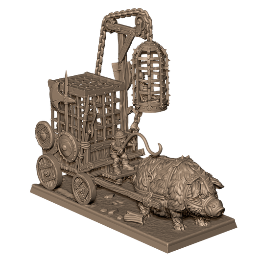 Goblin Slaver Carriage by Menagerie Miniature