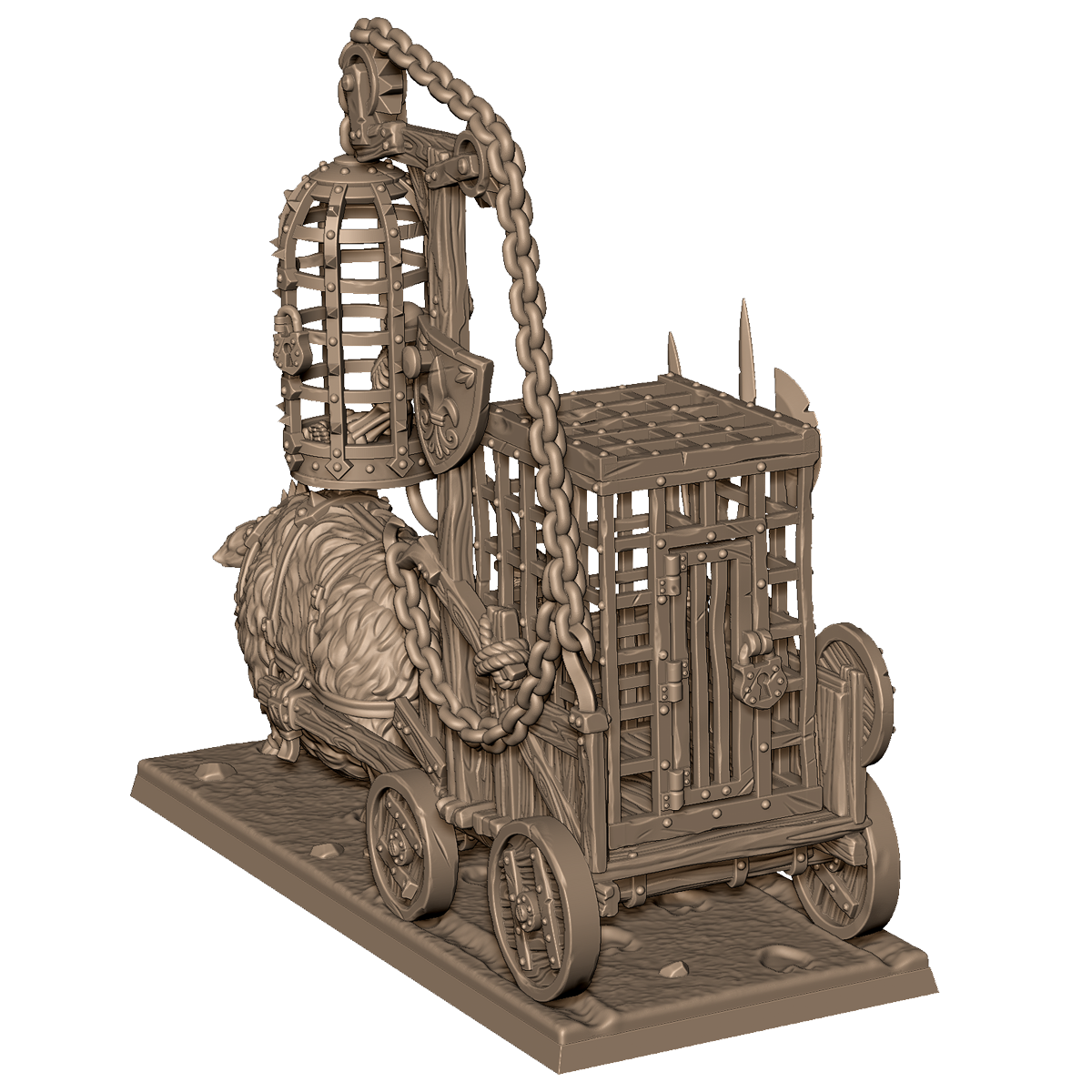 Goblin Slaver Carriage by Menagerie Miniature