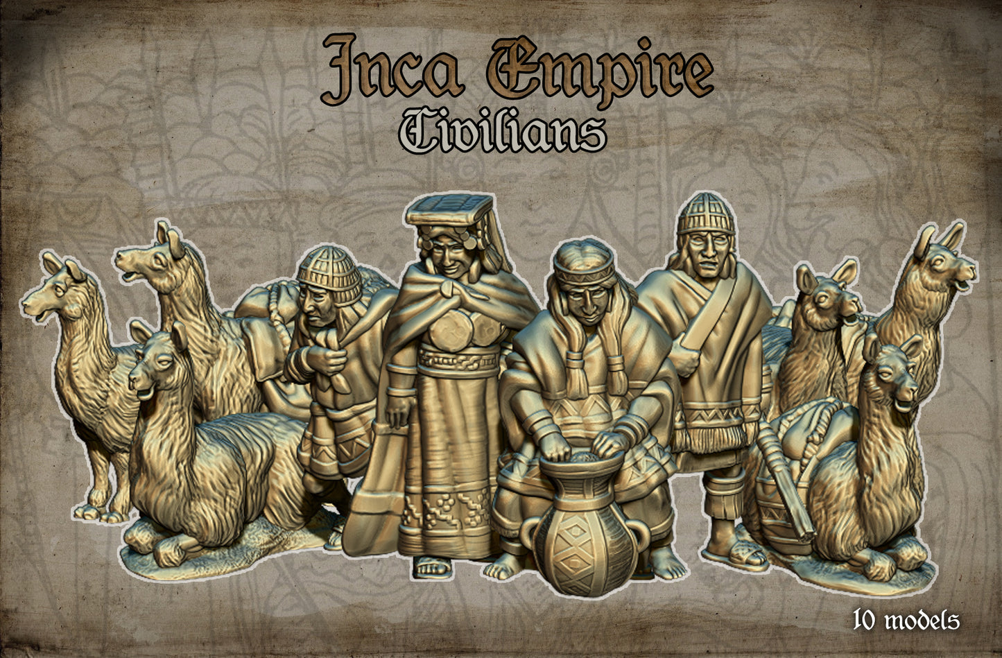 Inca Civilians by Red Copper Miniatures