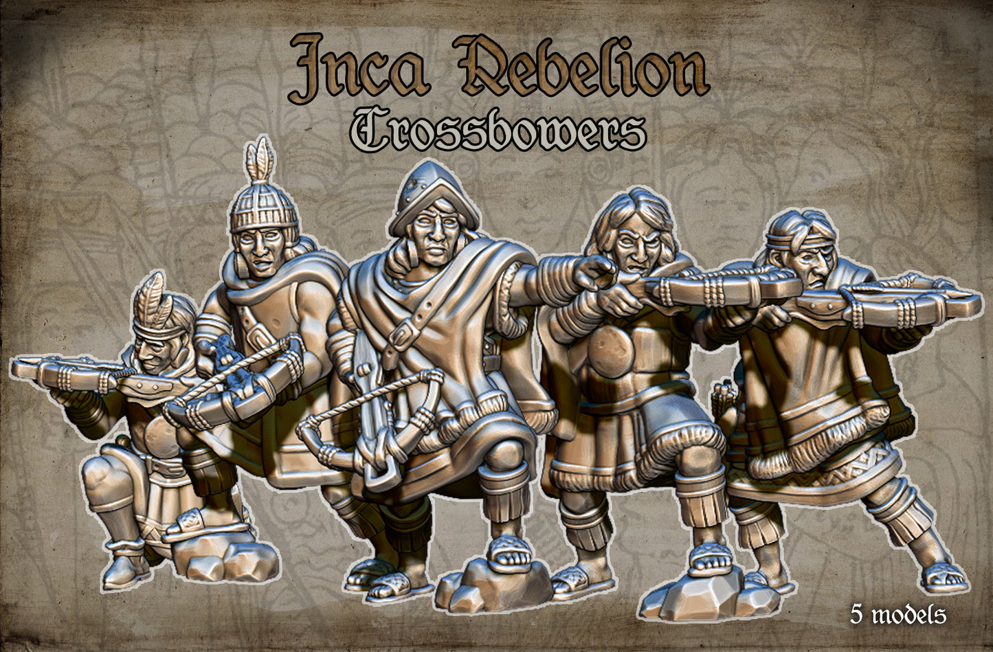 Inca Crossbowmens by Red Copper Miniatures