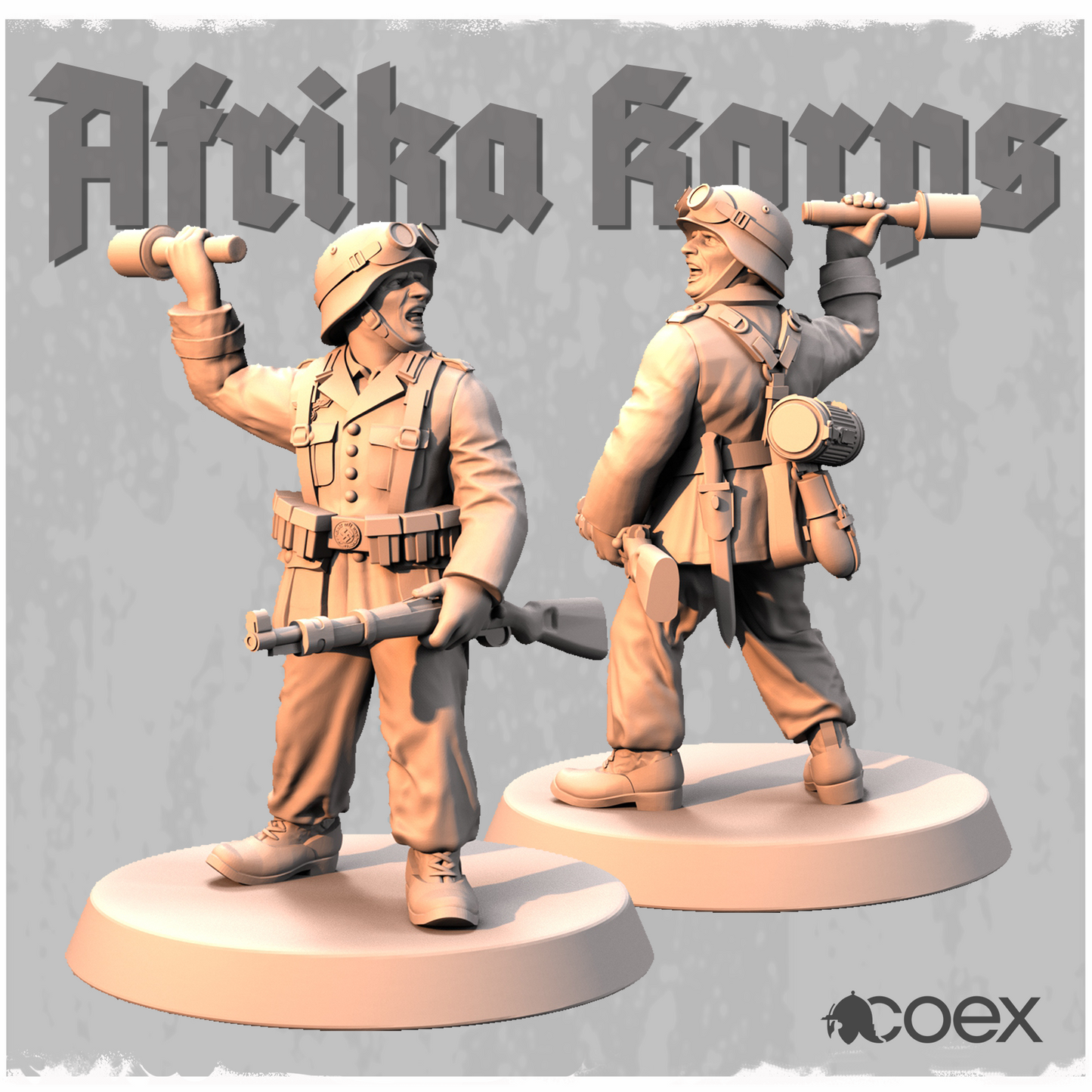 Afrika Korps Shutzen with Grenade by Idawoj